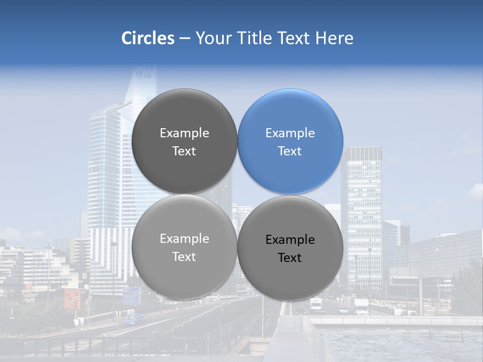 Panorama Europe Paysage Urbain PowerPoint Template