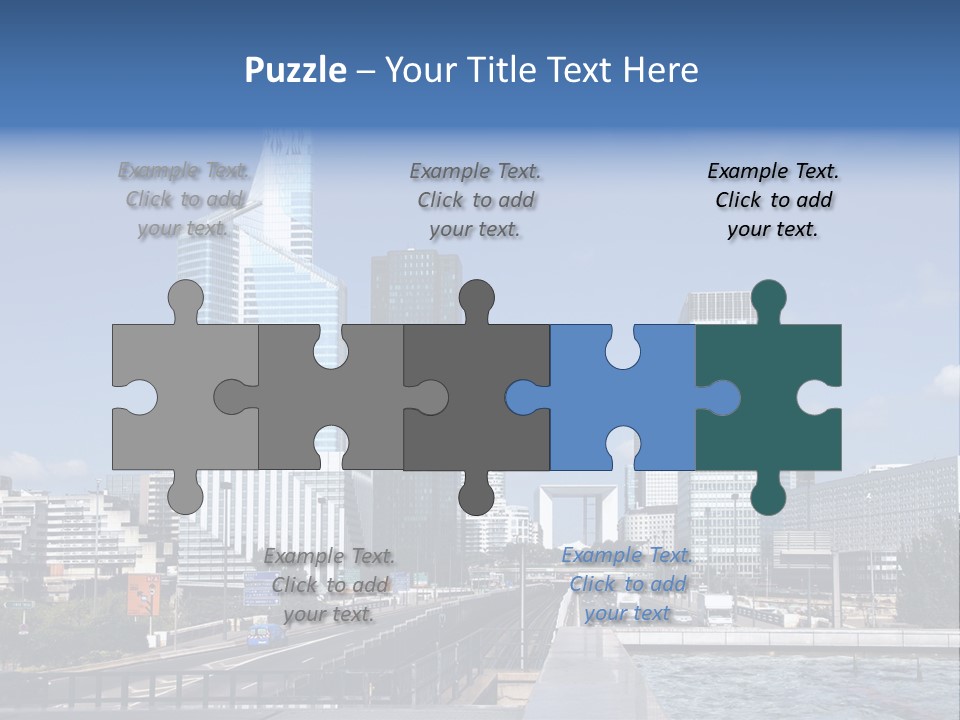 Panorama Europe Paysage Urbain PowerPoint Template