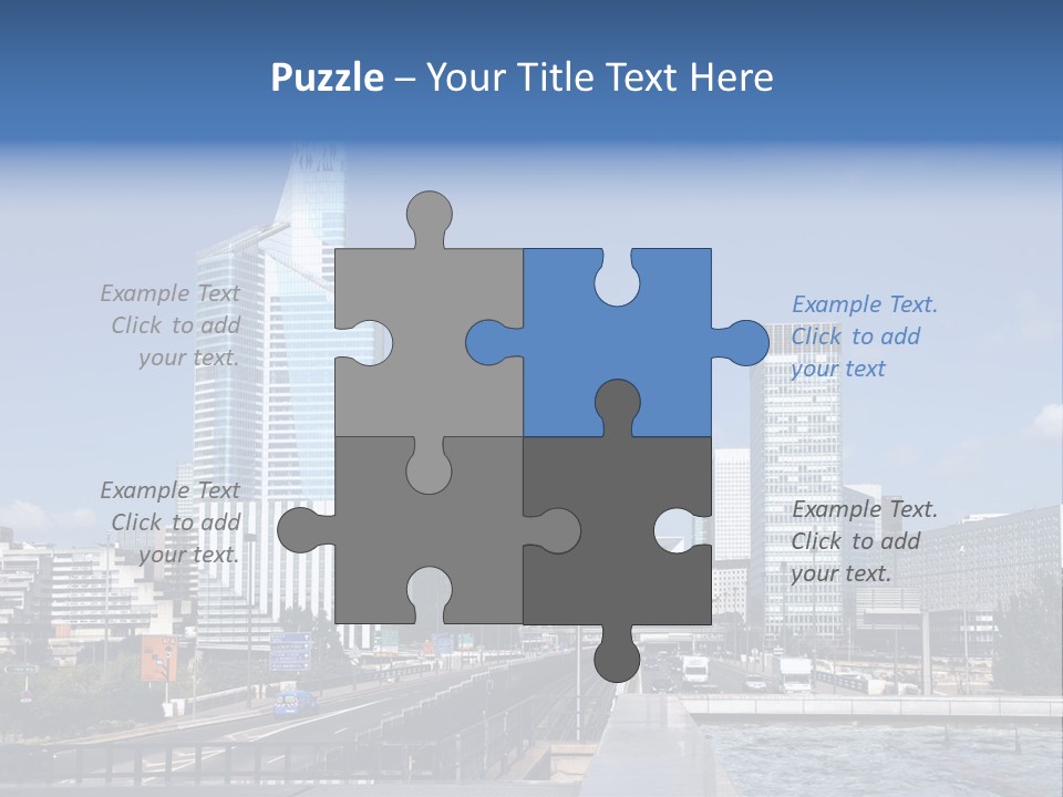 Panorama Europe Paysage Urbain PowerPoint Template