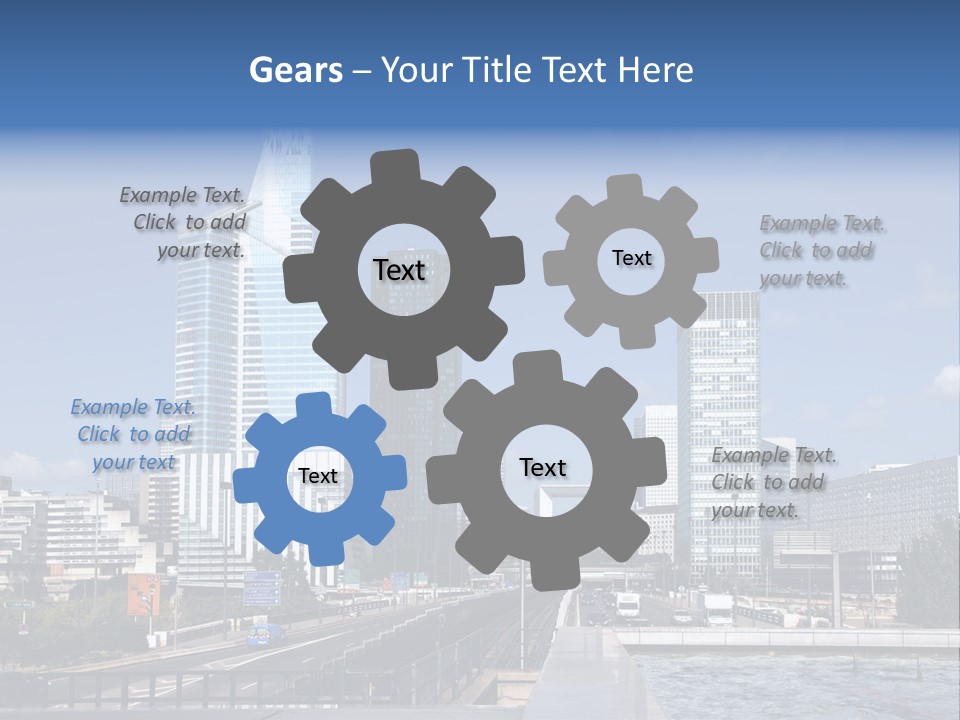 Panorama Europe Paysage Urbain PowerPoint Template