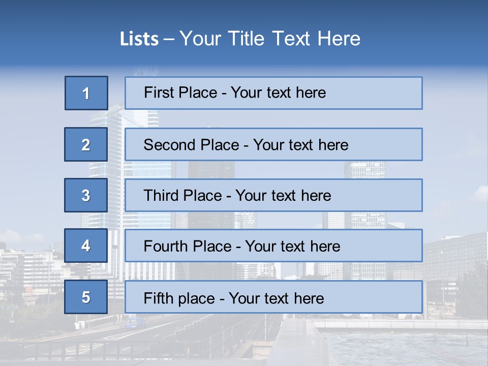 Panorama Europe Paysage Urbain PowerPoint Template