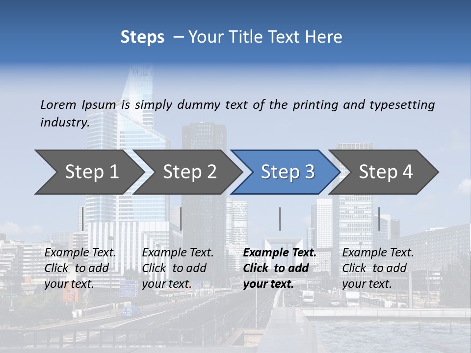 Panorama Europe Paysage Urbain PowerPoint Template