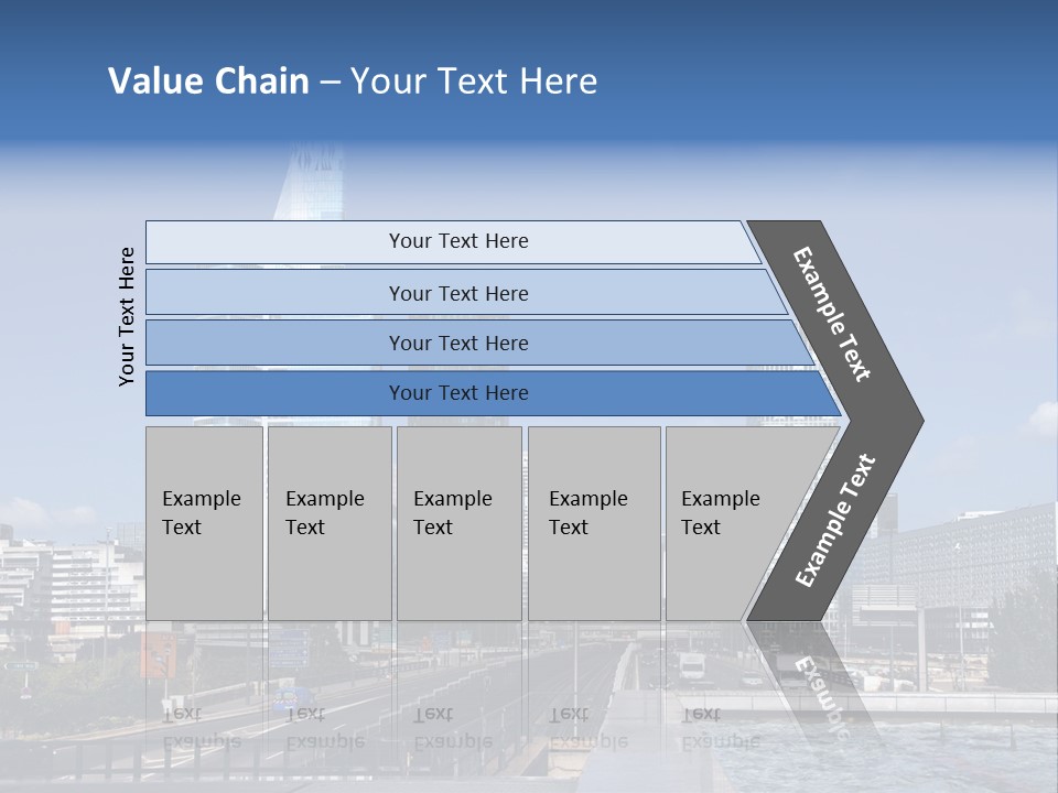 Panorama Europe Paysage Urbain PowerPoint Template