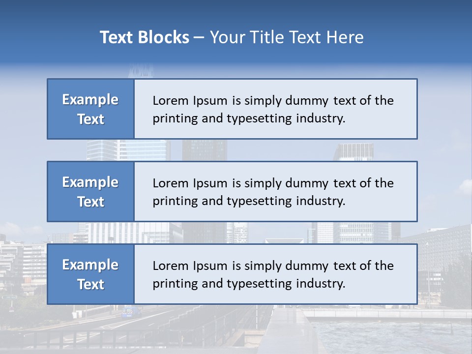 Panorama Europe Paysage Urbain PowerPoint Template