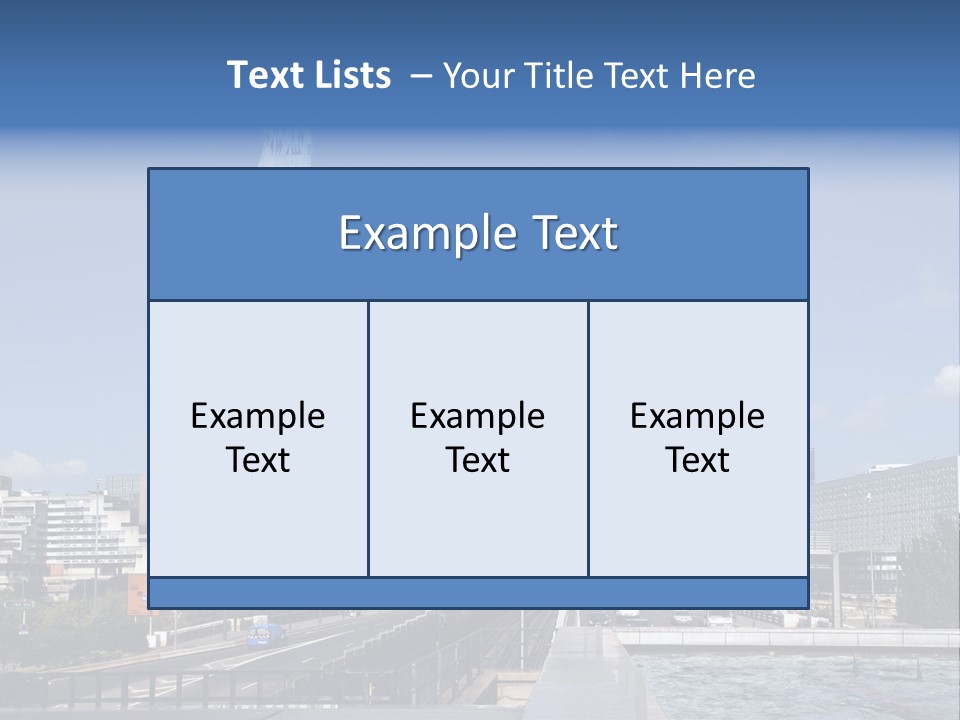 Panorama Europe Paysage Urbain PowerPoint Template