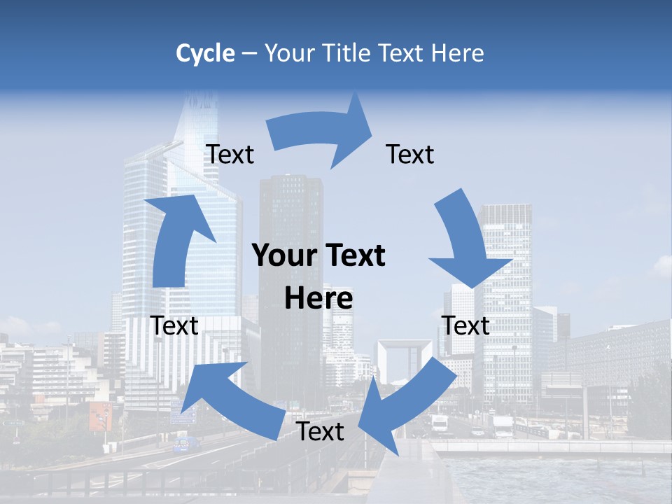 Panorama Europe Paysage Urbain PowerPoint Template