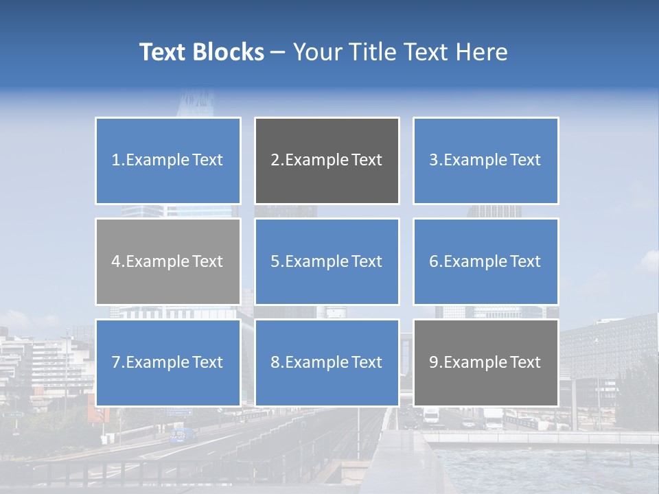 Panorama Europe Paysage Urbain PowerPoint Template