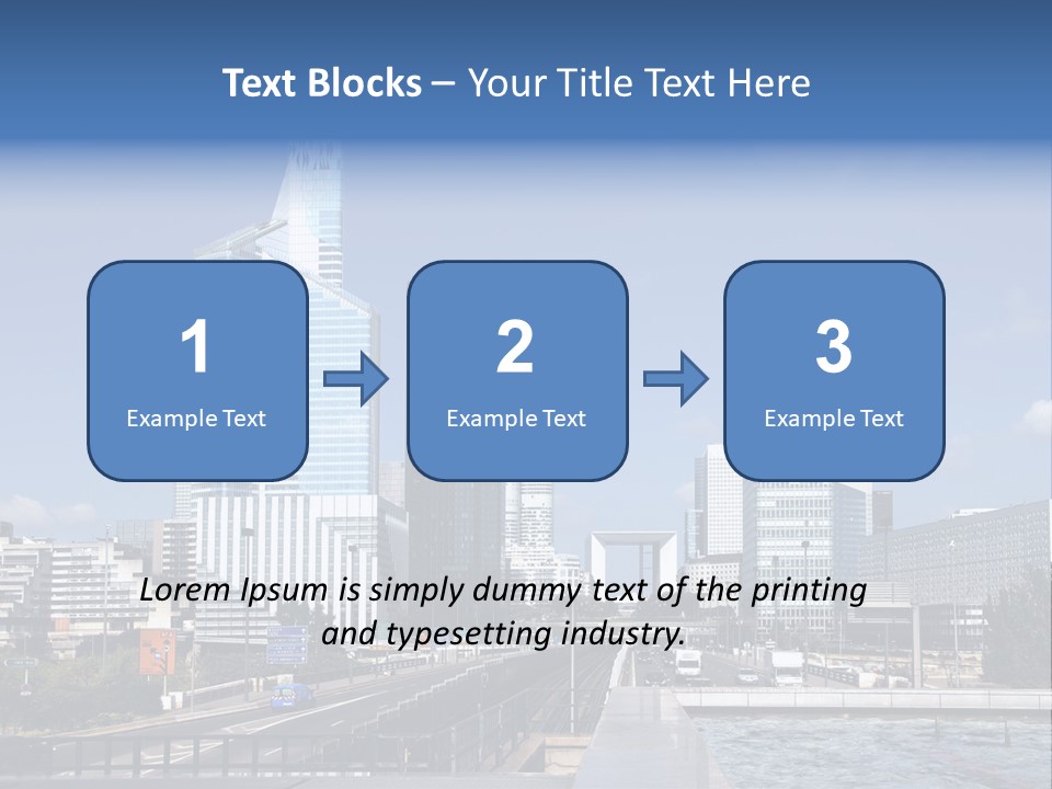 Panorama Europe Paysage Urbain PowerPoint Template