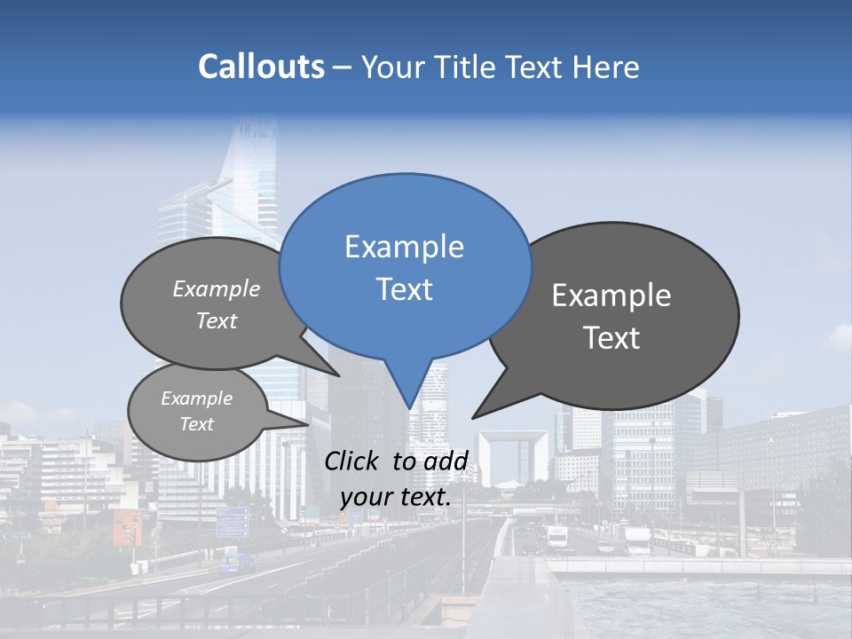 Panorama Europe Paysage Urbain PowerPoint Template