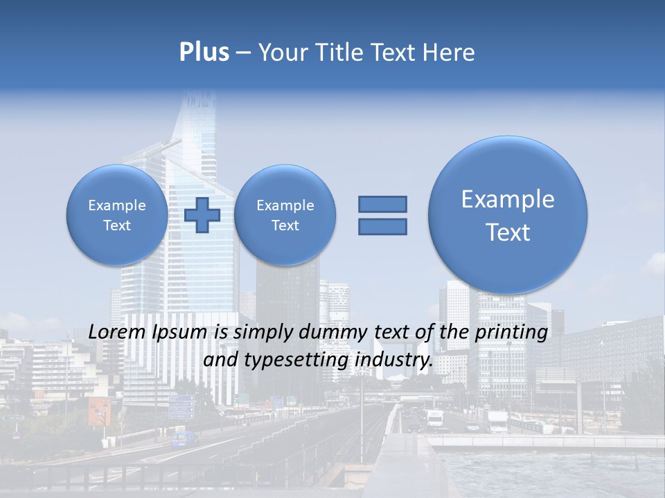 Panorama Europe Paysage Urbain PowerPoint Template