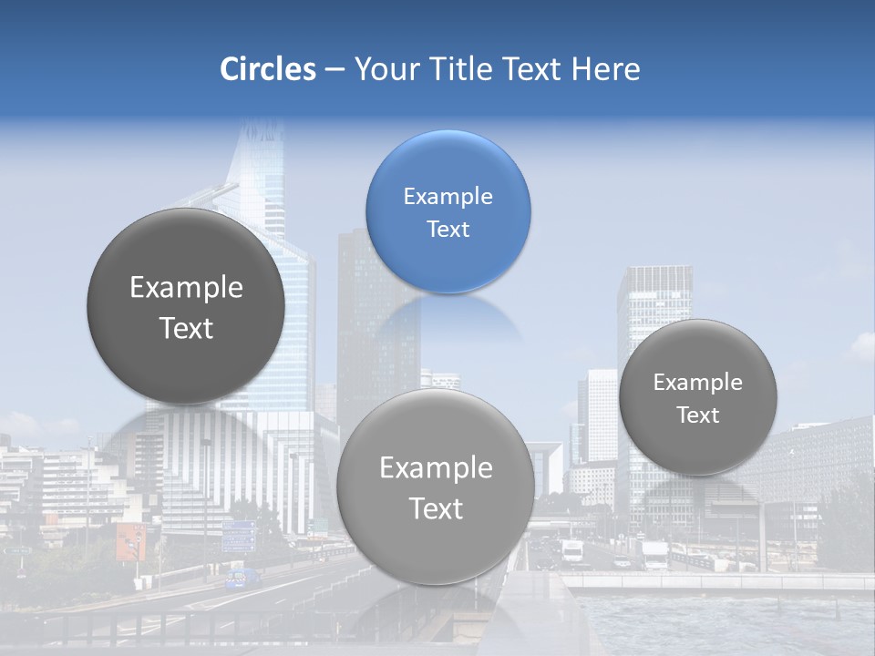 Panorama Europe Paysage Urbain PowerPoint Template