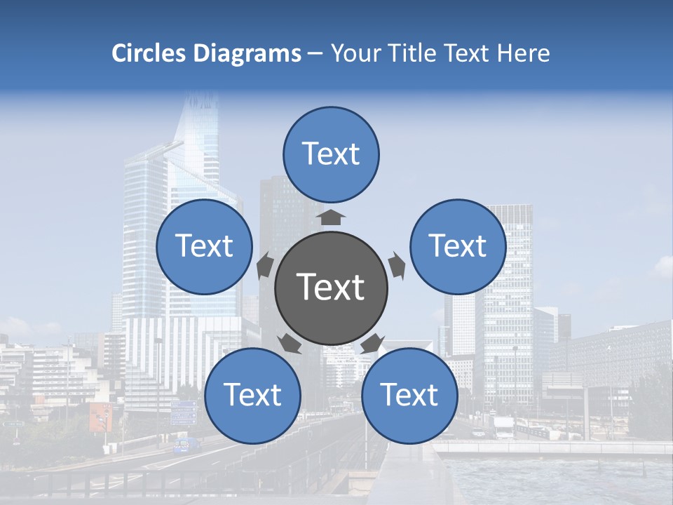 Panorama Europe Paysage Urbain PowerPoint Template