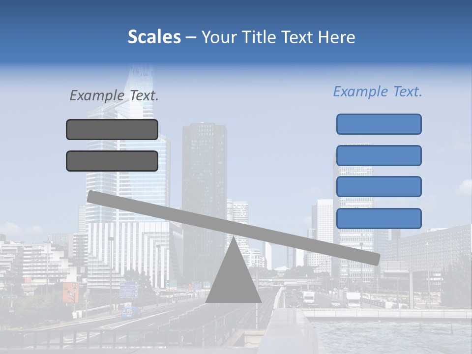 Panorama Europe Paysage Urbain PowerPoint Template