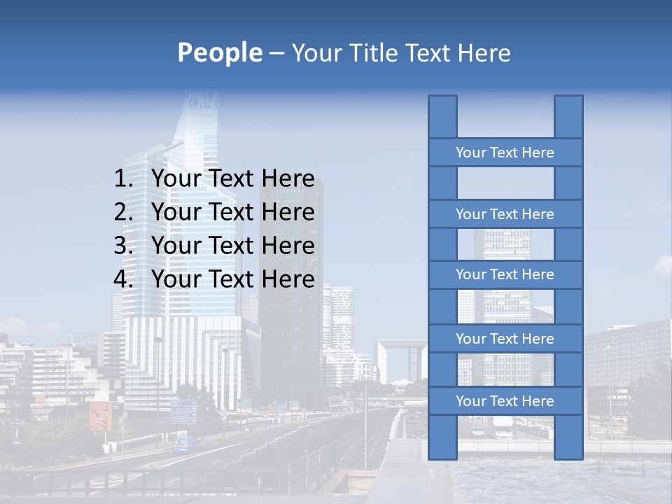 Panorama Europe Paysage Urbain PowerPoint Template