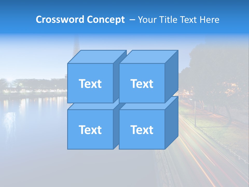 Tour Eiffel Illumin Nuit PowerPoint Template