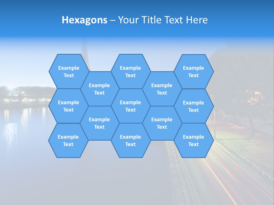 Tour Eiffel Illumin Nuit PowerPoint Template