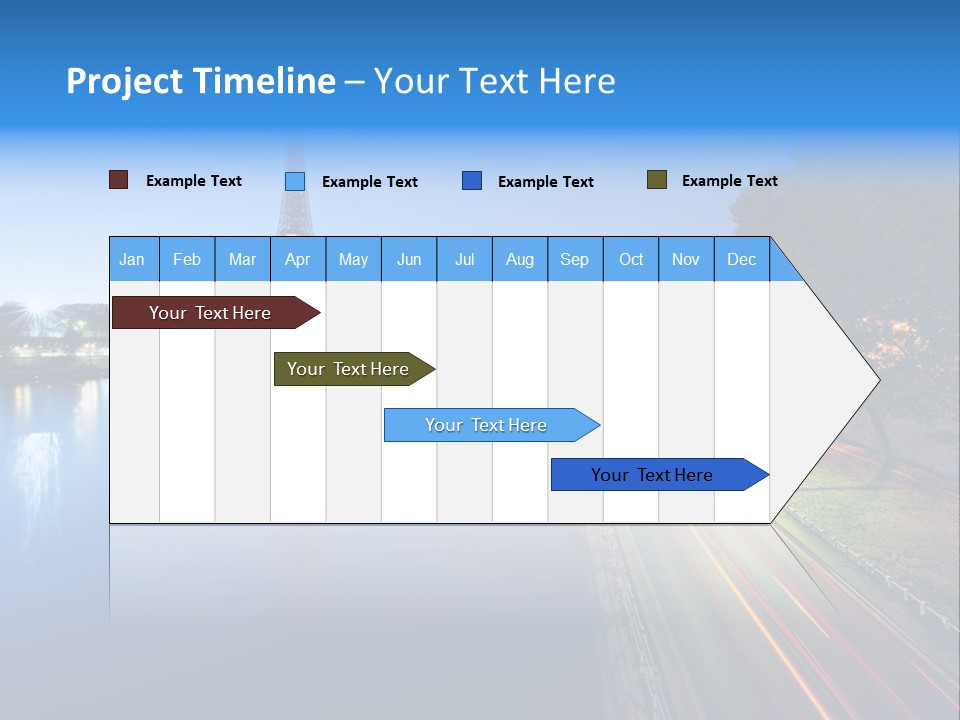 Tour Eiffel Illumin Nuit PowerPoint Template