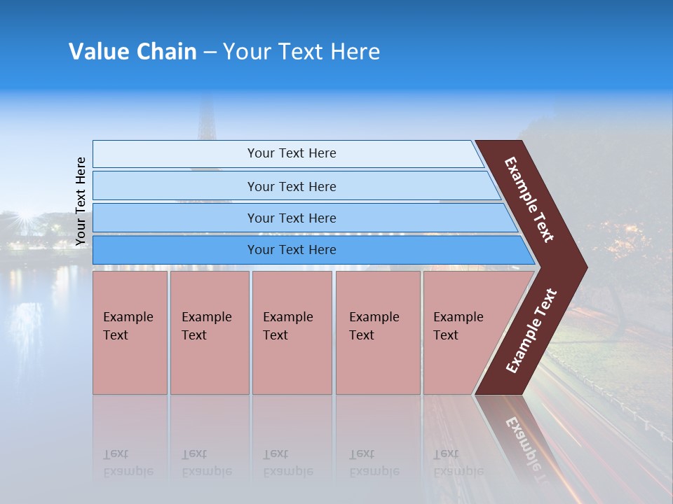 Tour Eiffel Illumin Nuit PowerPoint Template