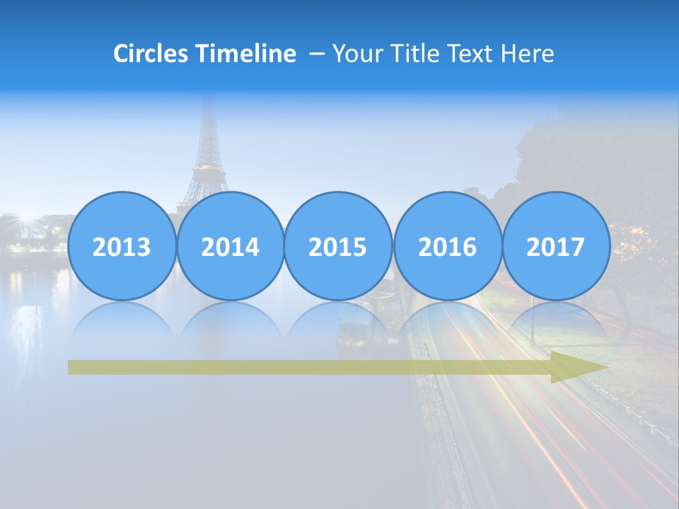 Tour Eiffel Illumin Nuit PowerPoint Template