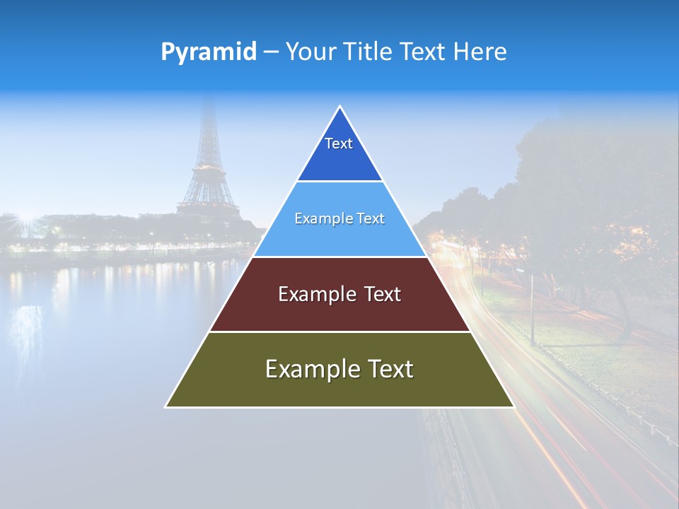 Tour Eiffel Illumin Nuit PowerPoint Template