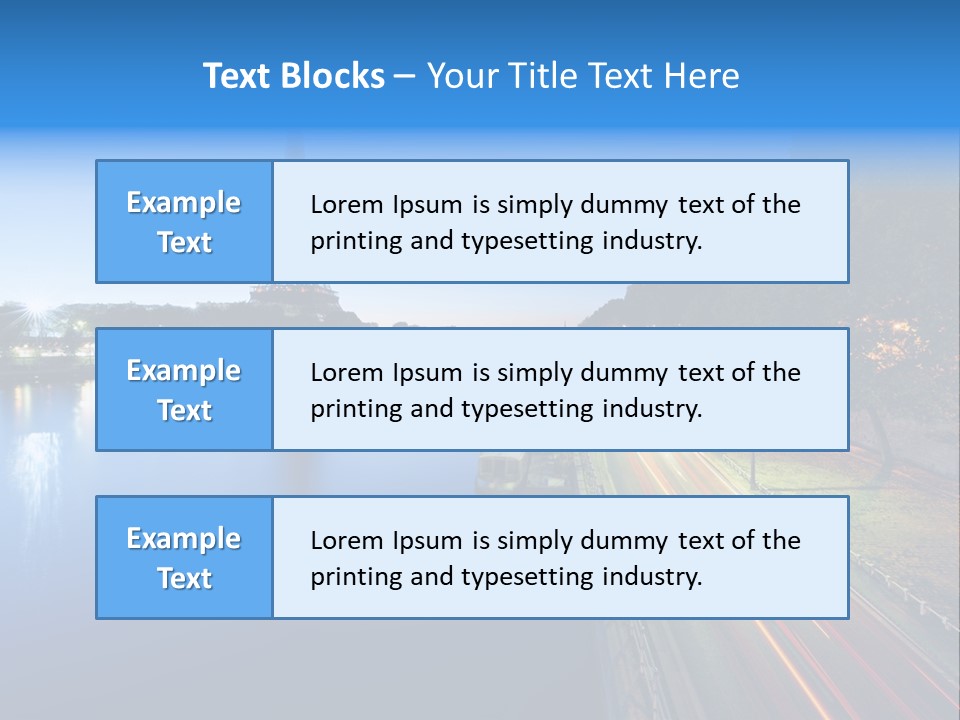 Tour Eiffel Illumin Nuit PowerPoint Template