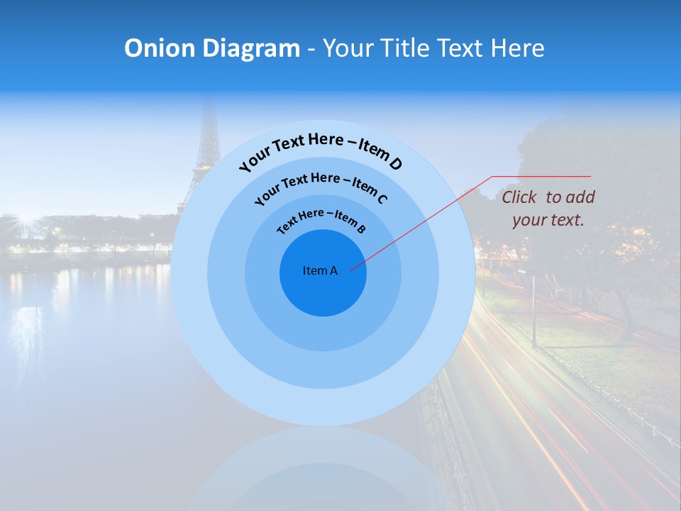 Tour Eiffel Illumin Nuit PowerPoint Template