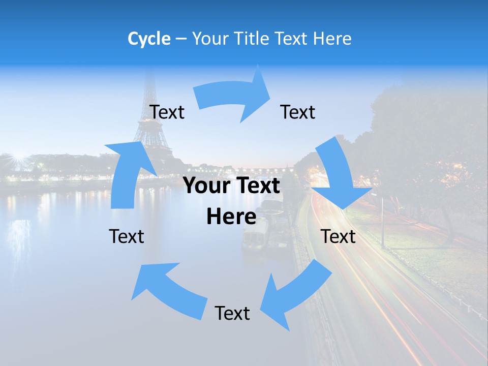 Tour Eiffel Illumin Nuit PowerPoint Template
