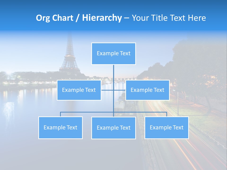 Tour Eiffel Illumin Nuit PowerPoint Template