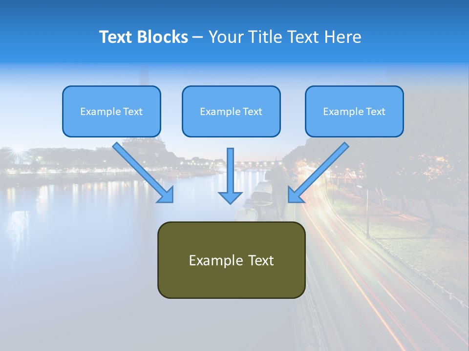 Tour Eiffel Illumin Nuit PowerPoint Template