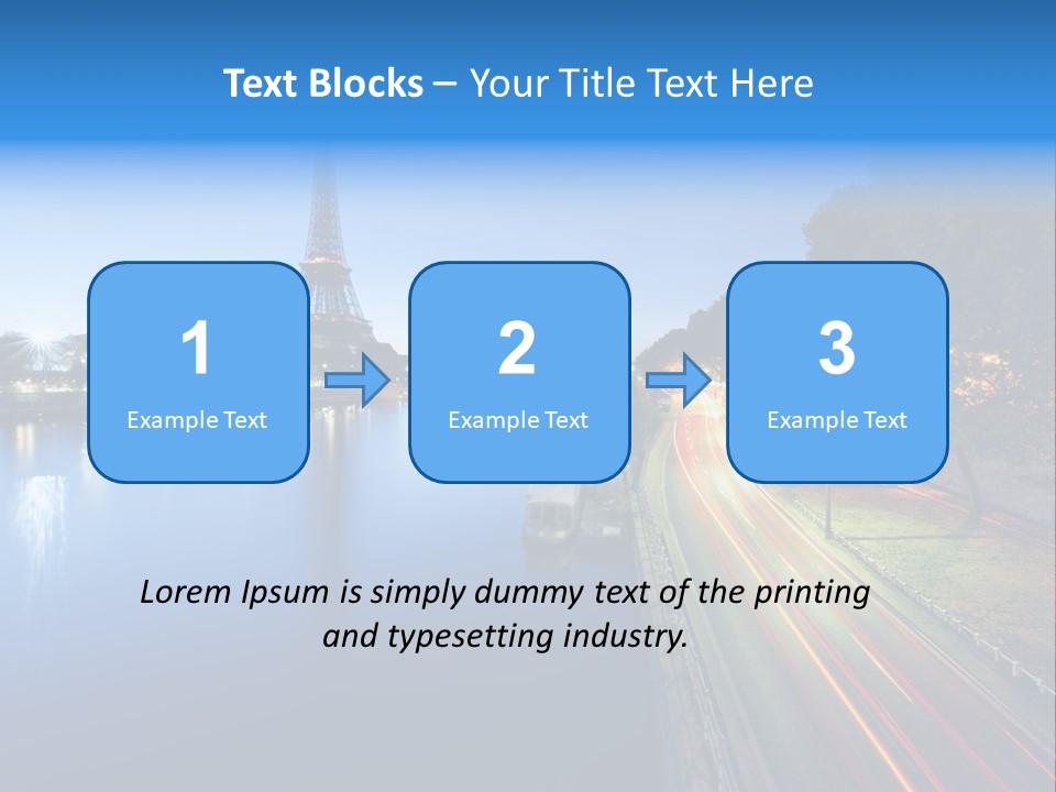 Tour Eiffel Illumin Nuit PowerPoint Template