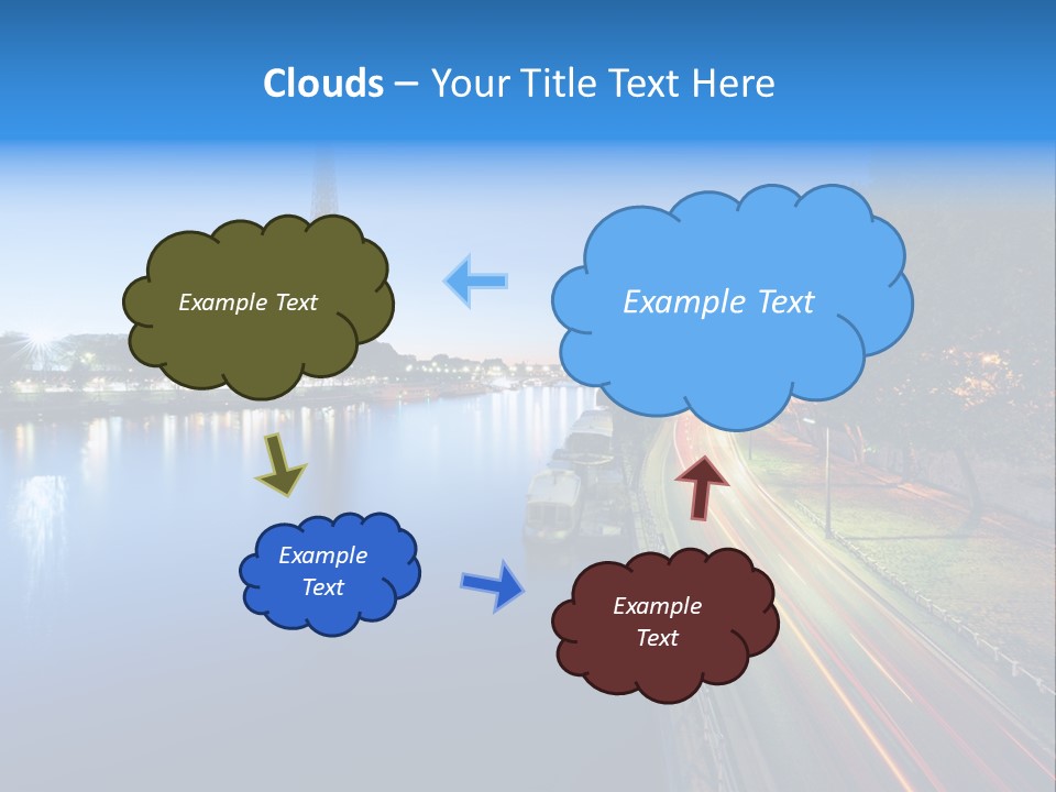 Tour Eiffel Illumin Nuit PowerPoint Template