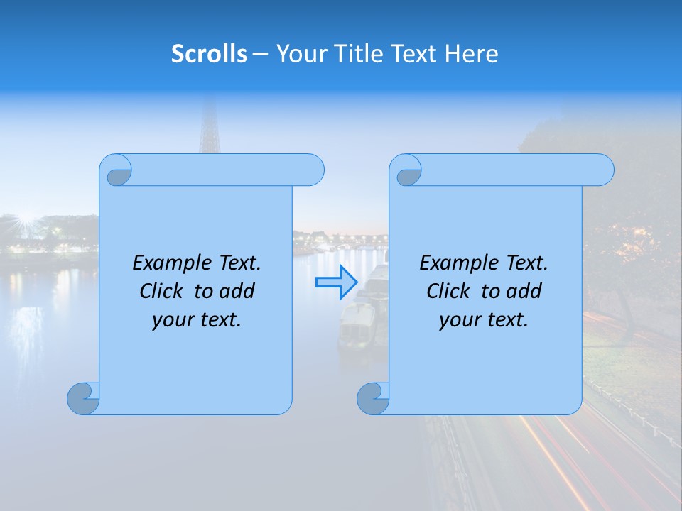 Tour Eiffel Illumin Nuit PowerPoint Template