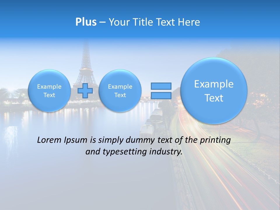 Tour Eiffel Illumin Nuit PowerPoint Template