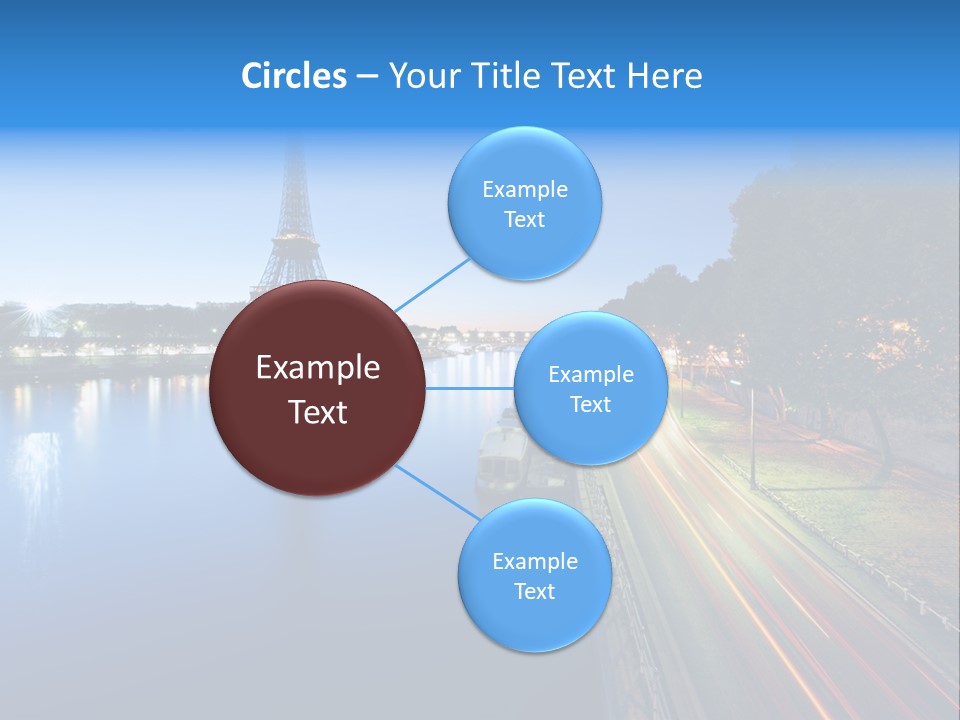 Tour Eiffel Illumin Nuit PowerPoint Template