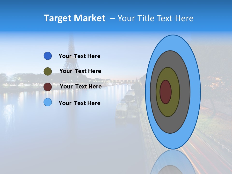 Tour Eiffel Illumin Nuit PowerPoint Template