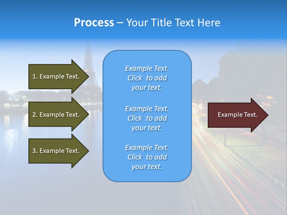Tour Eiffel Illumin Nuit PowerPoint Template
