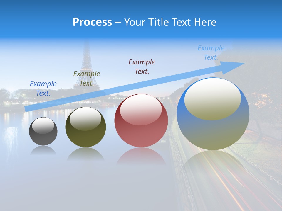 Tour Eiffel Illumin Nuit PowerPoint Template