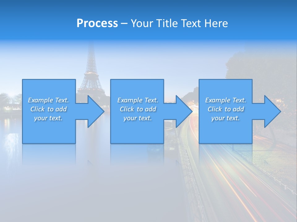 Tour Eiffel Illumin Nuit PowerPoint Template