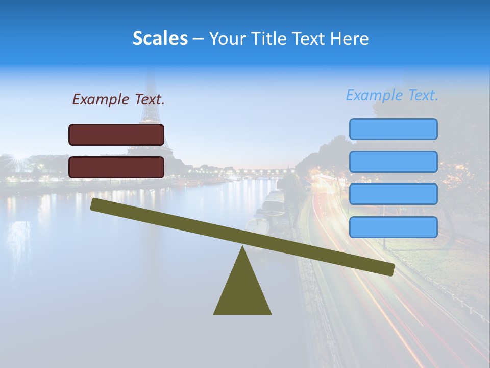 Tour Eiffel Illumin Nuit PowerPoint Template