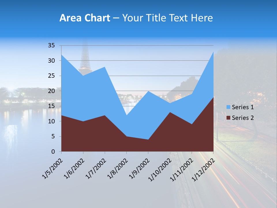 Tour Eiffel Illumin Nuit PowerPoint Template