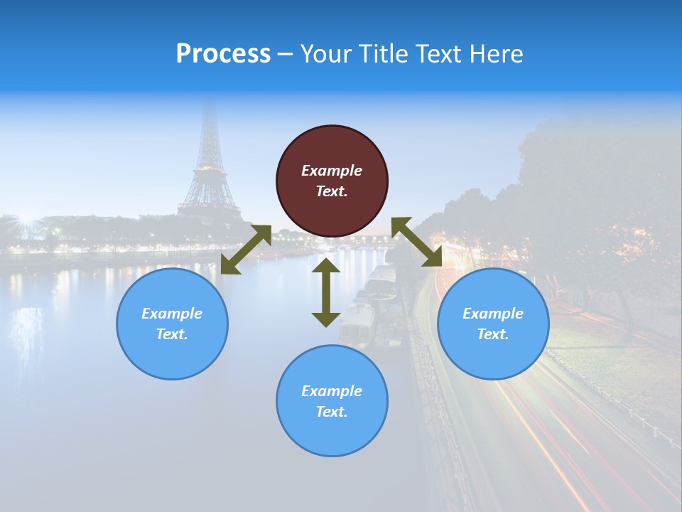 Tour Eiffel Illumin Nuit PowerPoint Template