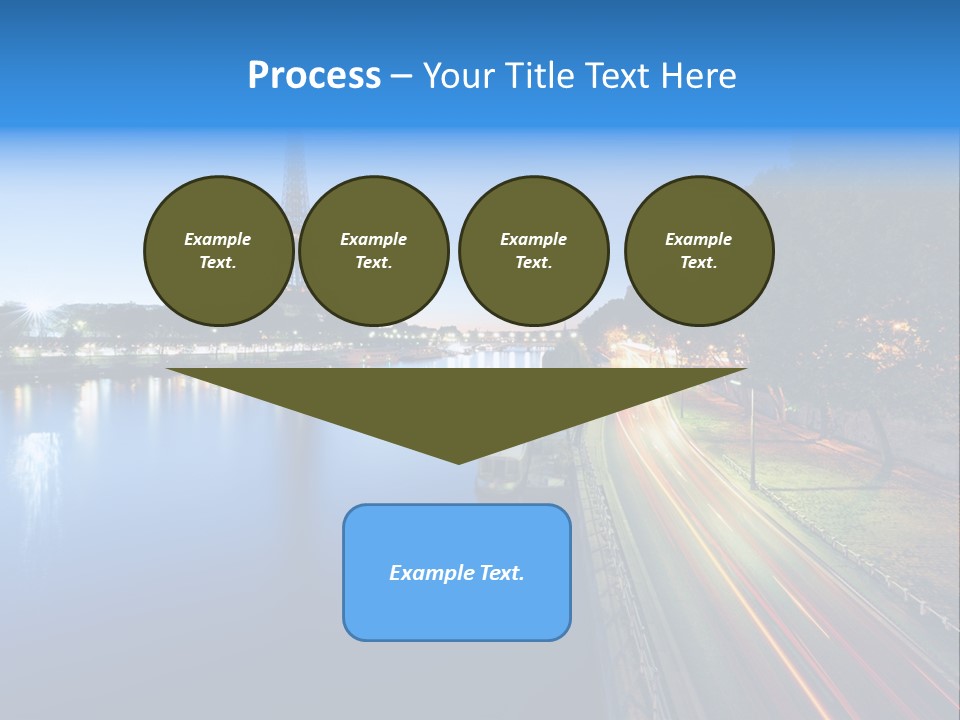 Tour Eiffel Illumin Nuit PowerPoint Template