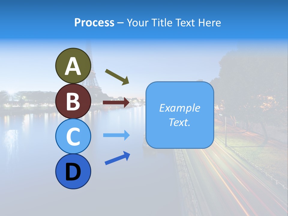 Tour Eiffel Illumin Nuit PowerPoint Template