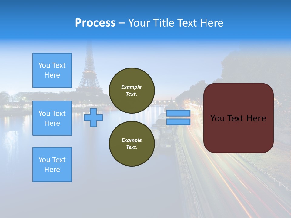 Tour Eiffel Illumin Nuit PowerPoint Template
