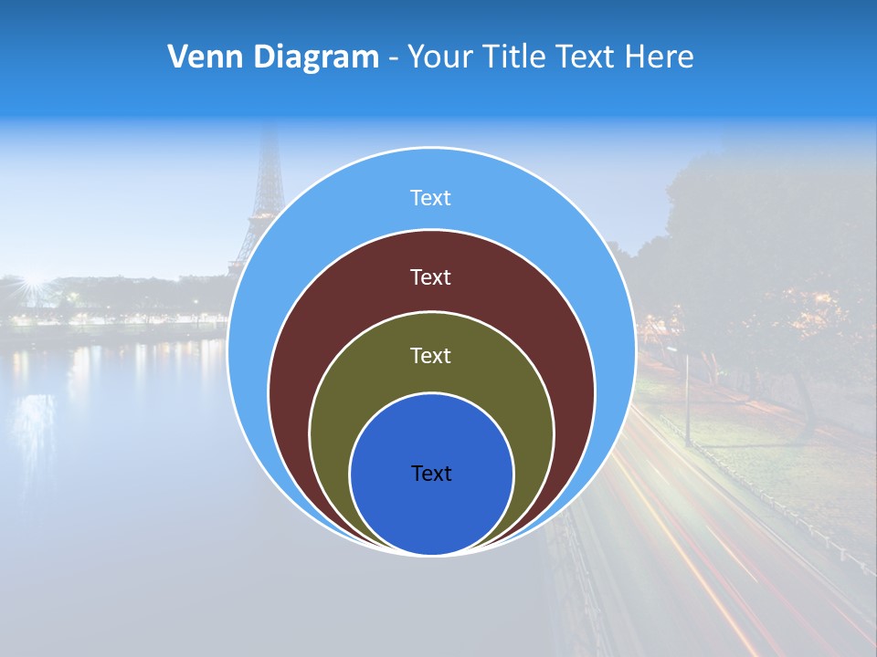 Tour Eiffel Illumin Nuit PowerPoint Template