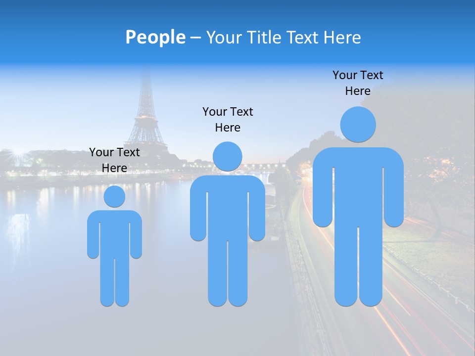 Tour Eiffel Illumin Nuit PowerPoint Template