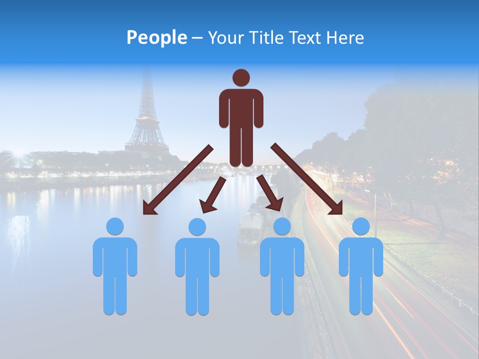 Tour Eiffel Illumin Nuit PowerPoint Template