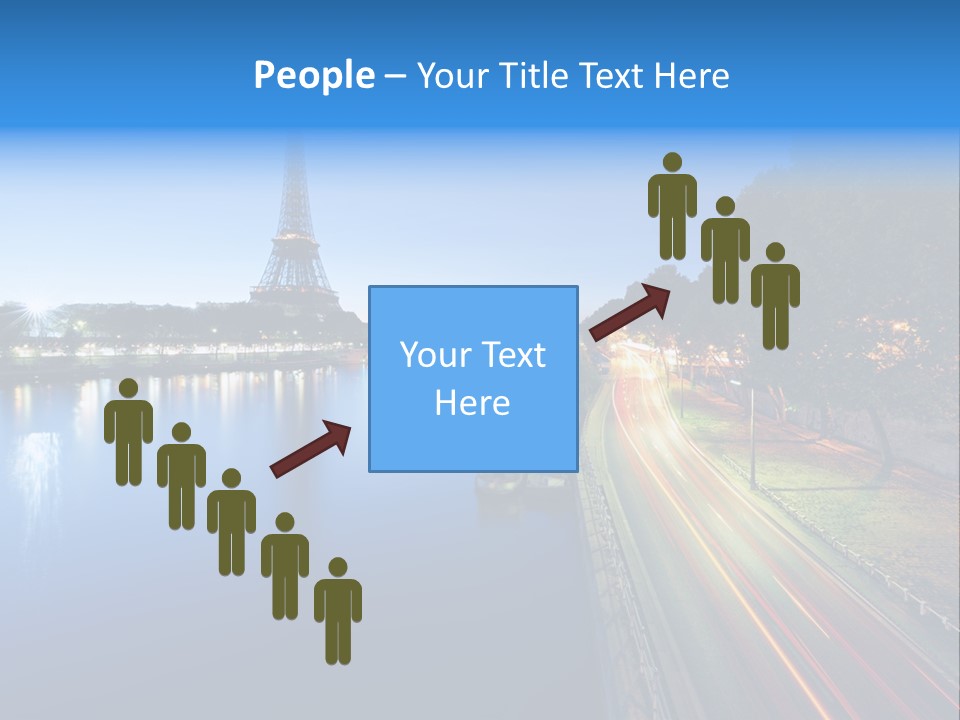 Tour Eiffel Illumin Nuit PowerPoint Template