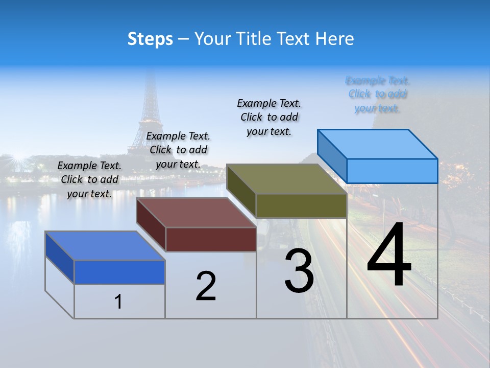 Tour Eiffel Illumin Nuit PowerPoint Template