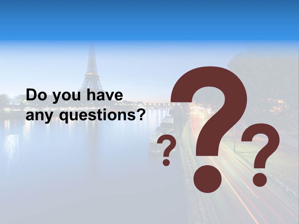 Tour Eiffel Illumin Nuit PowerPoint Template